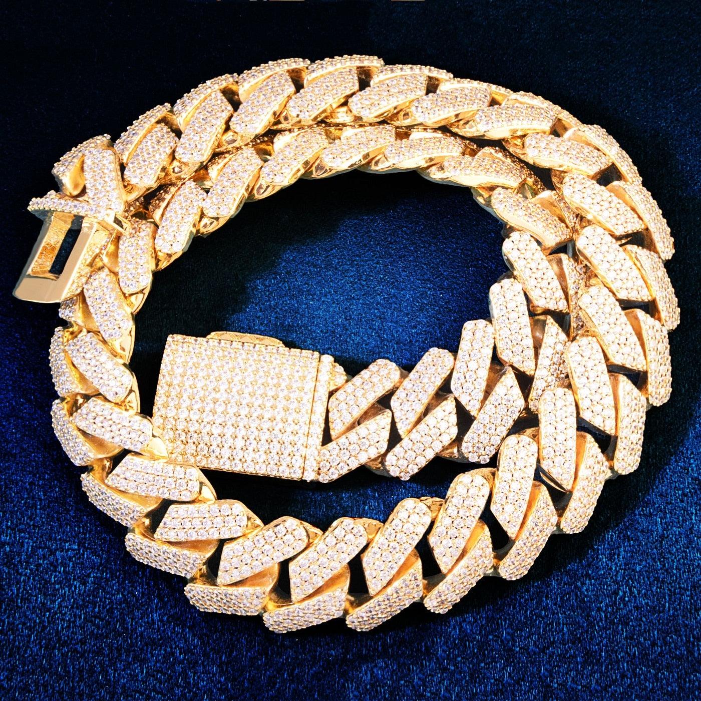 19mm Iced Prong Cuban Chain