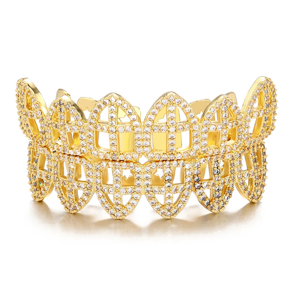 Iced Hollow Cross Grillz