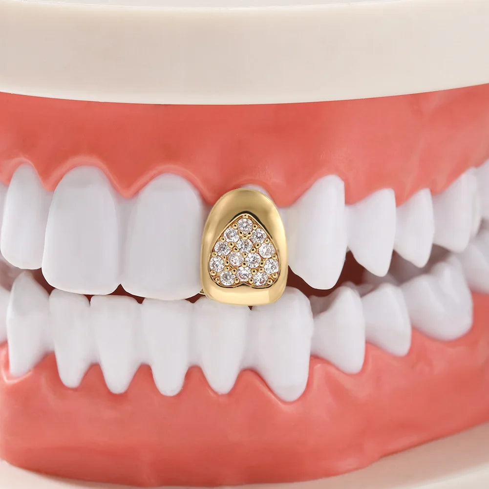 Solid Iced Heart Grillz