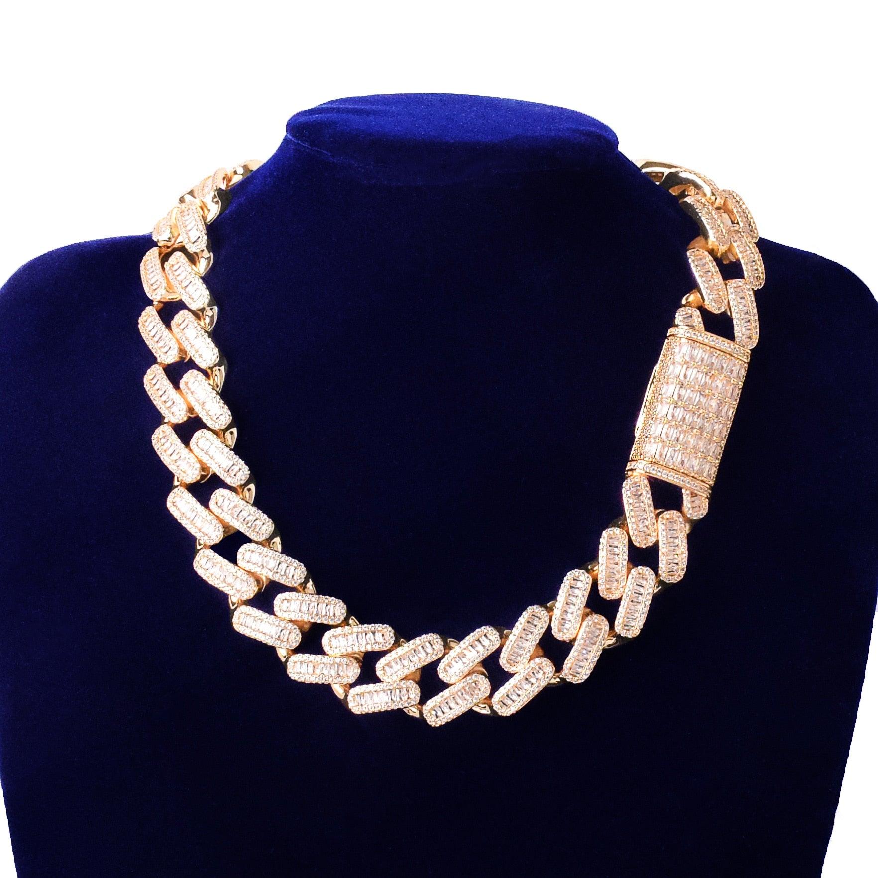 20mm Baguette Cuban Chain