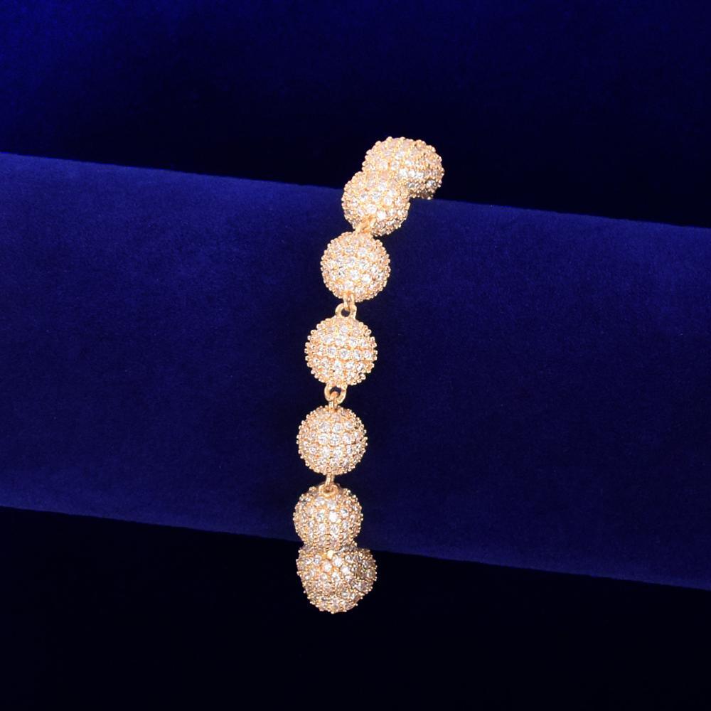 10mm Iced Ball Bracelet
