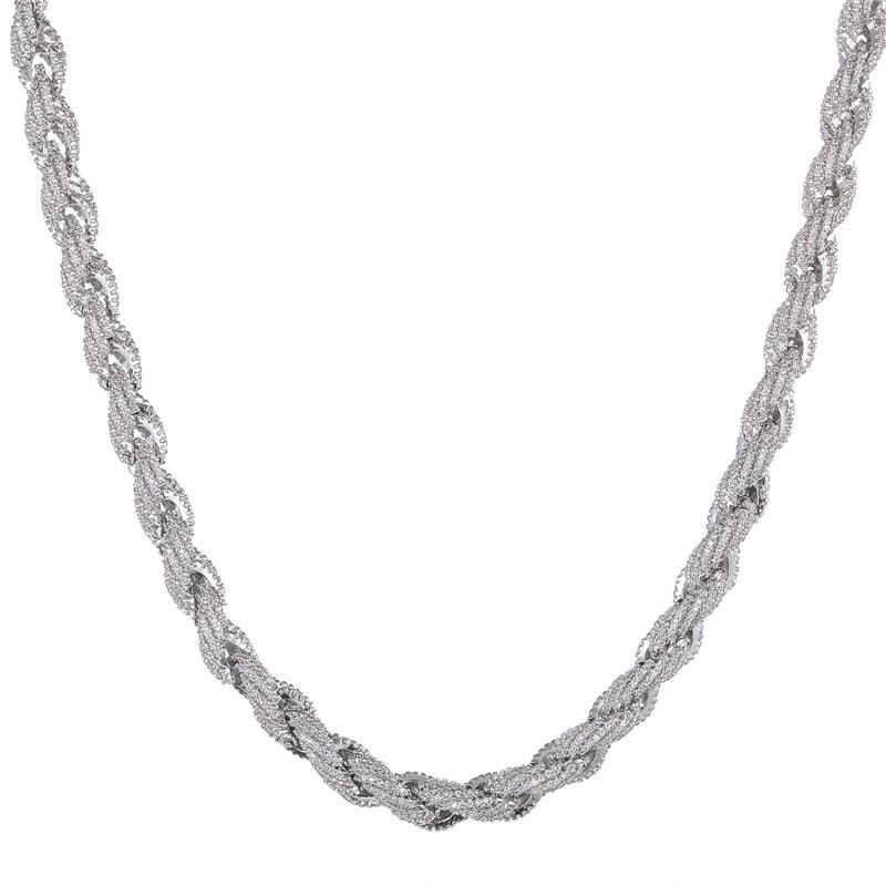 8mm Iced Out Rope Chain