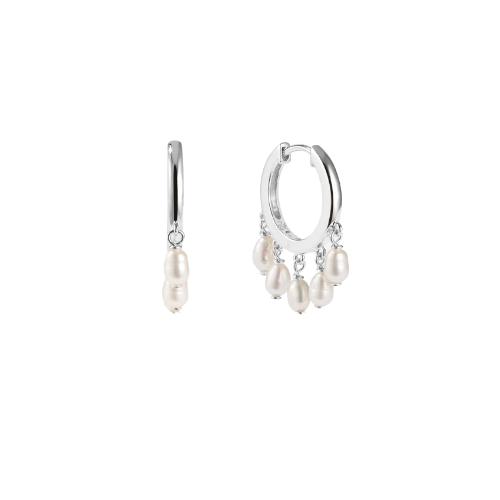 MINI PEARL HOOPS