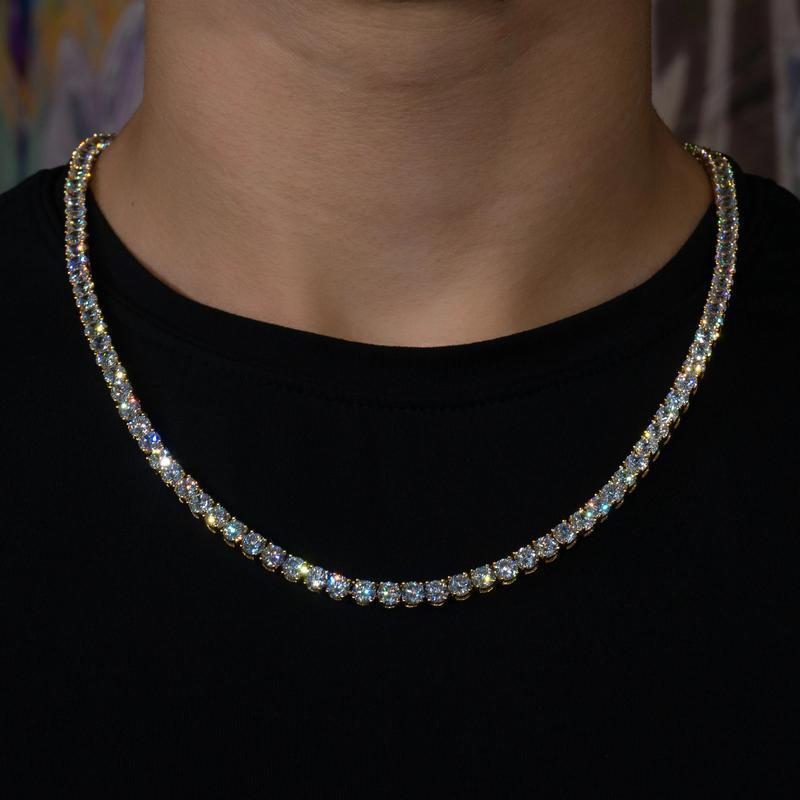 4mm Round Cut Tennis Chain
