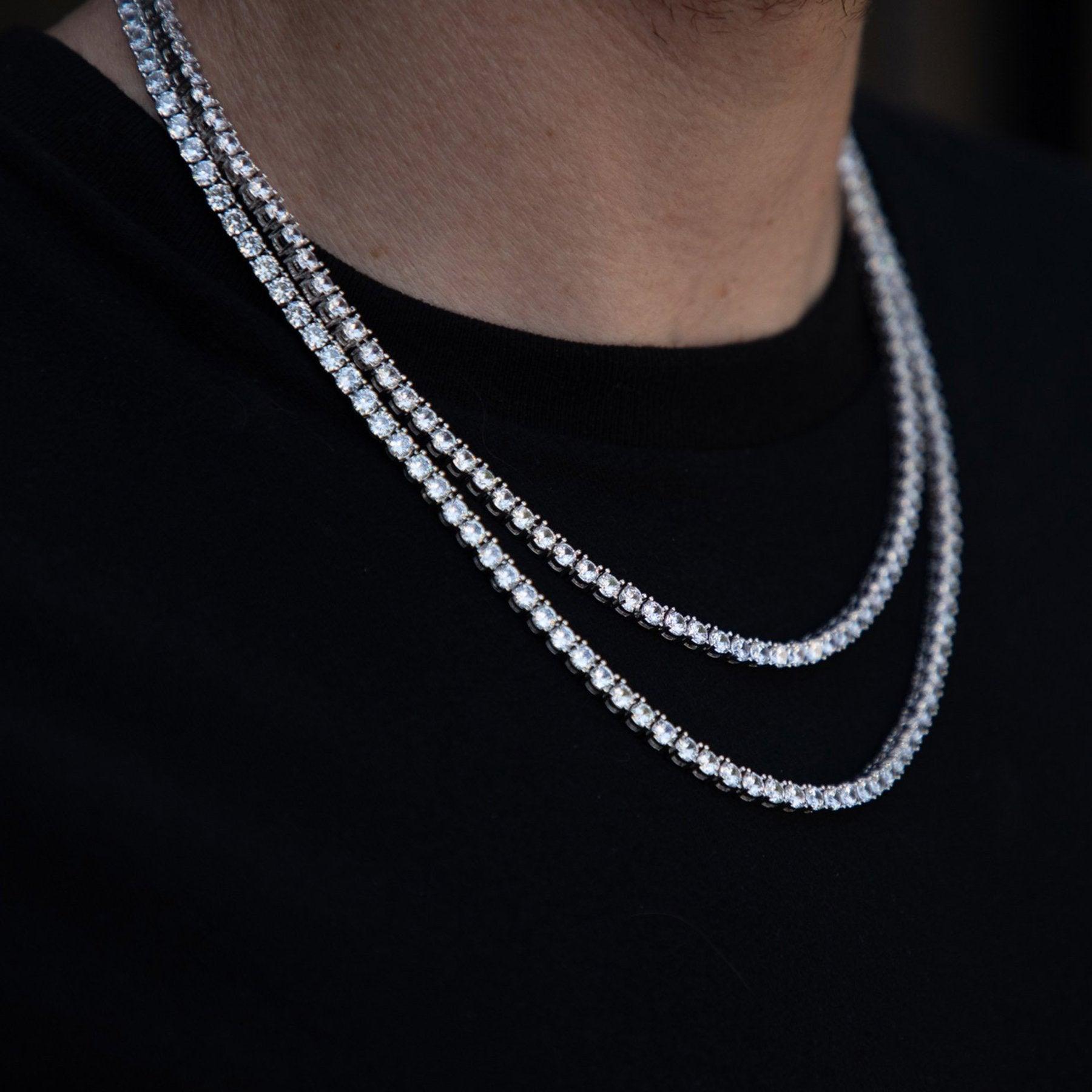 4mm Round Cut Tennis Chain