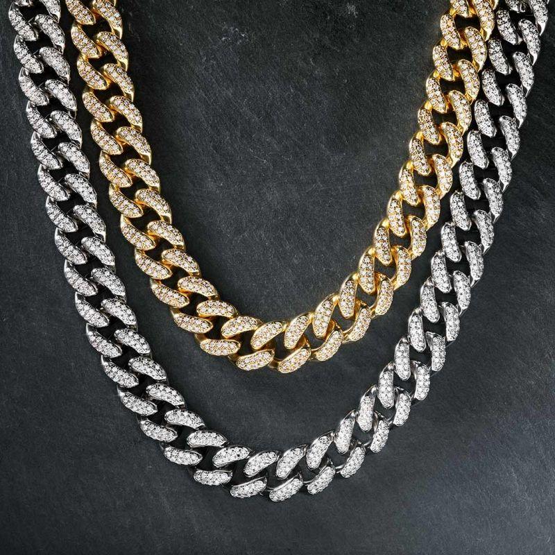 13mm Iced Out Miami Cuban Link Chain