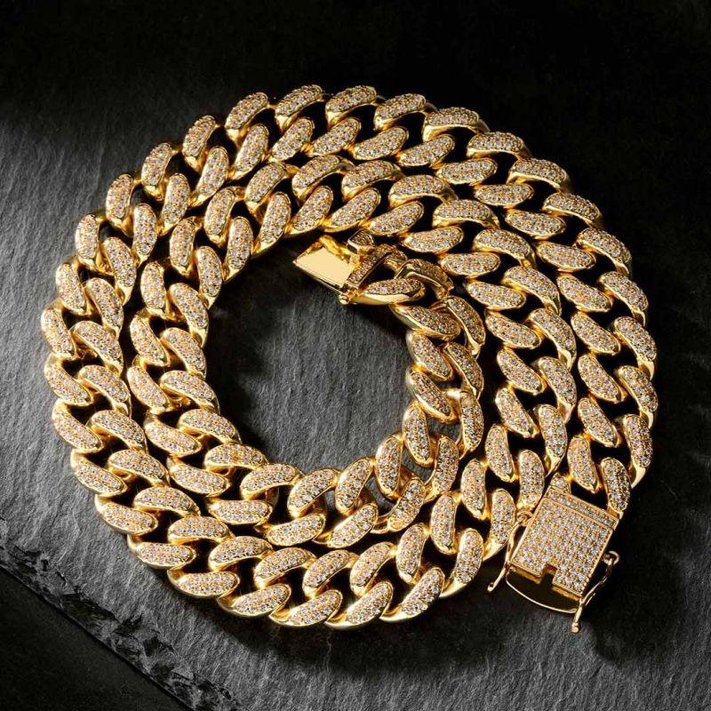 13mm Iced Out Miami Cuban Link Chain