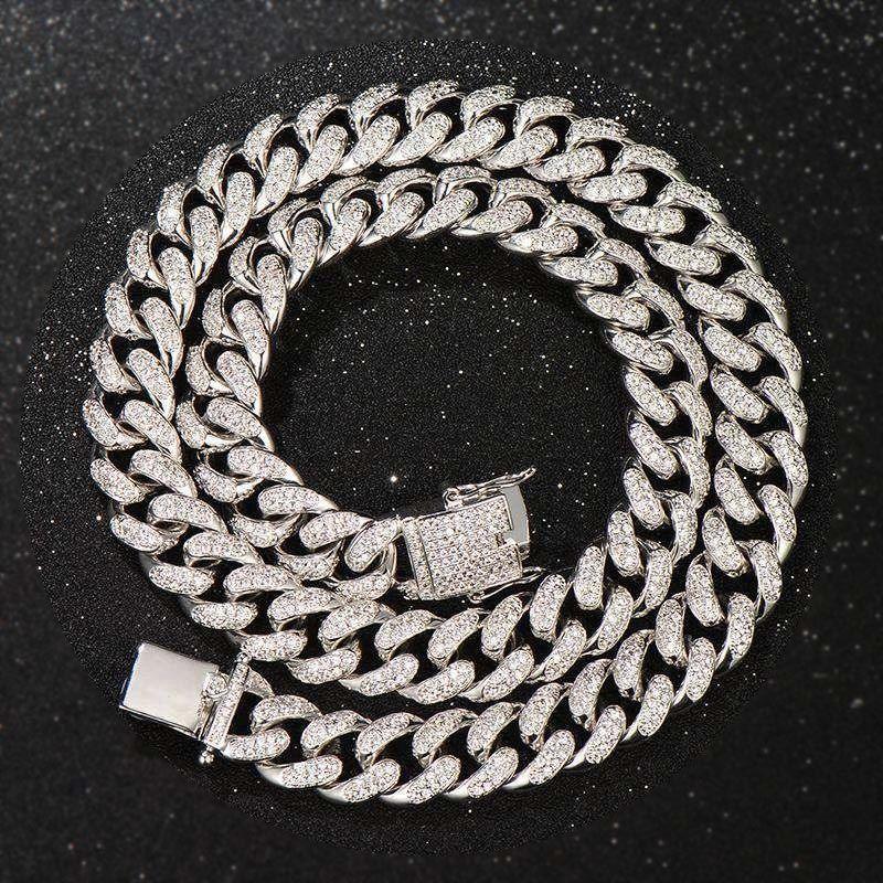13mm Iced Out Miami Cuban Link Chain