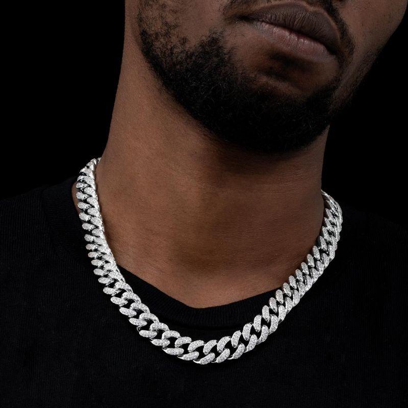 13mm Iced Out Miami Cuban Link Chain