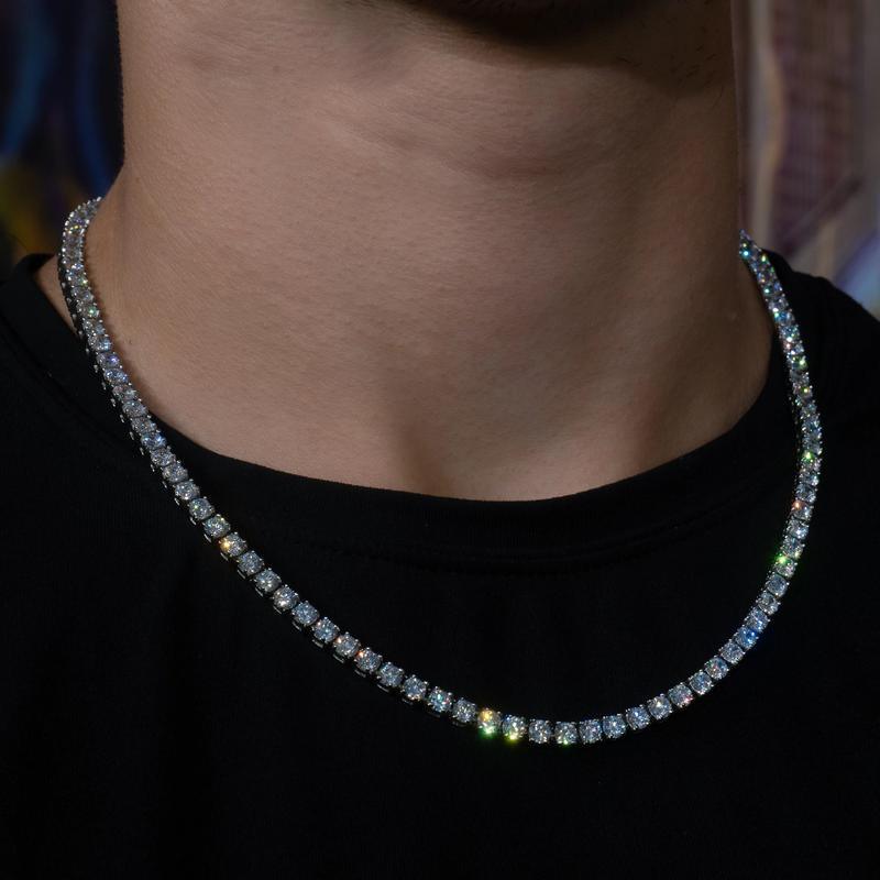 4mm Round Cut Tennis Chain