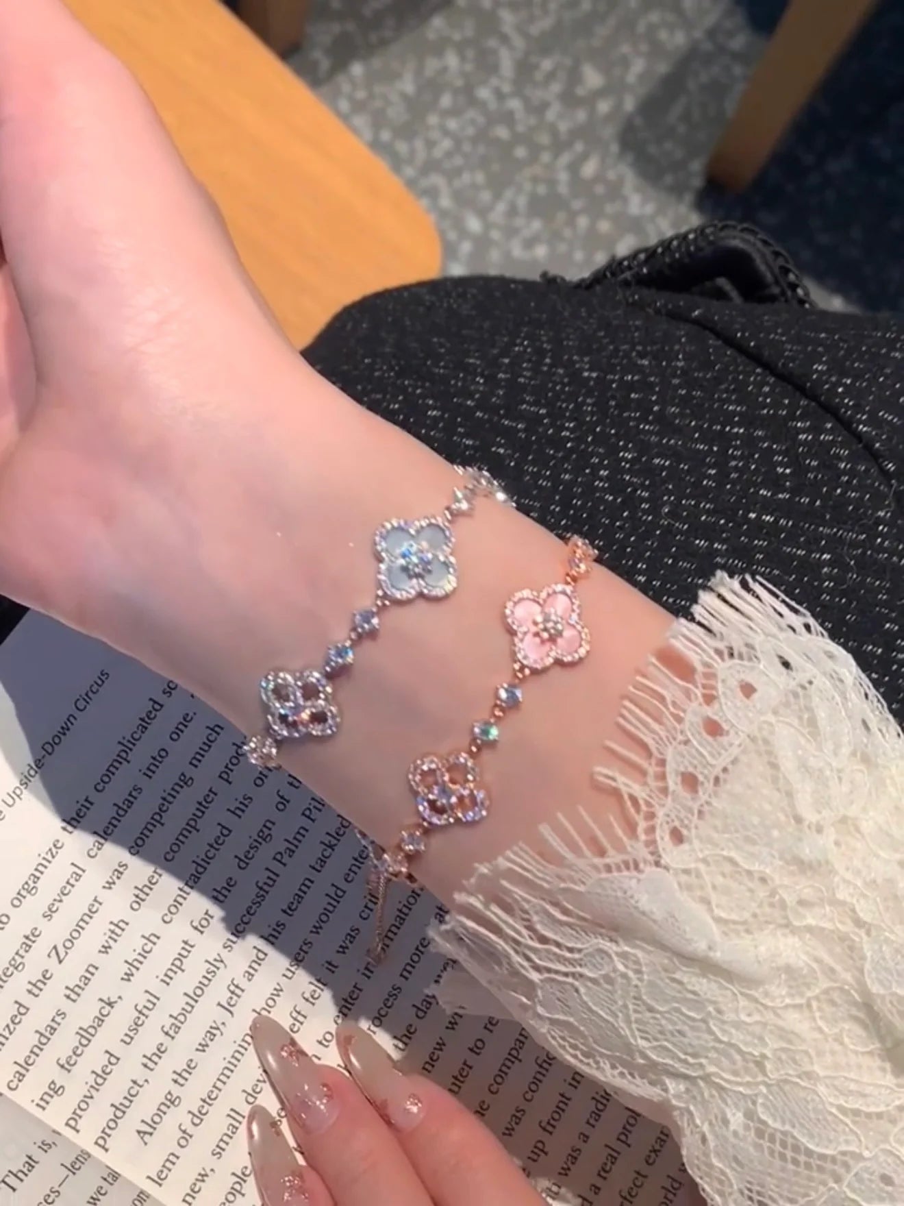 SAKURA CLOVER BRACELET
