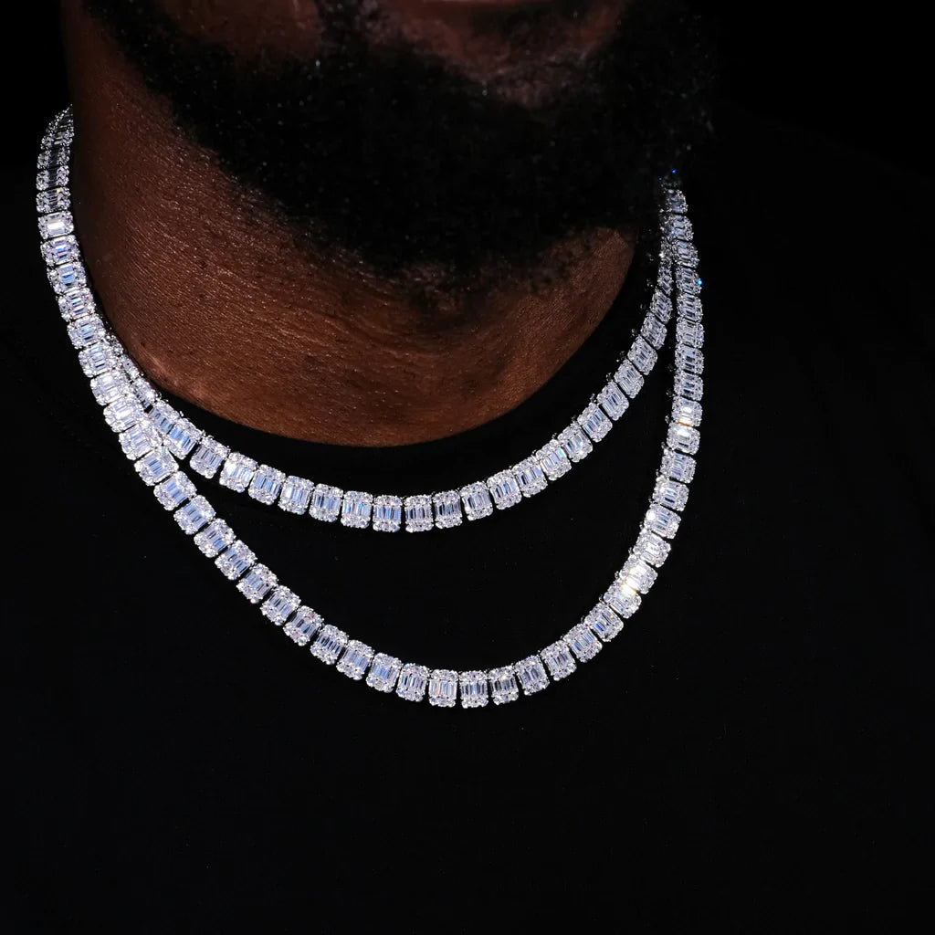 9mm Baguette Tennis Chain