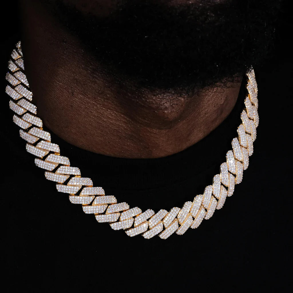 19mm Iced Prong Cuban Chain