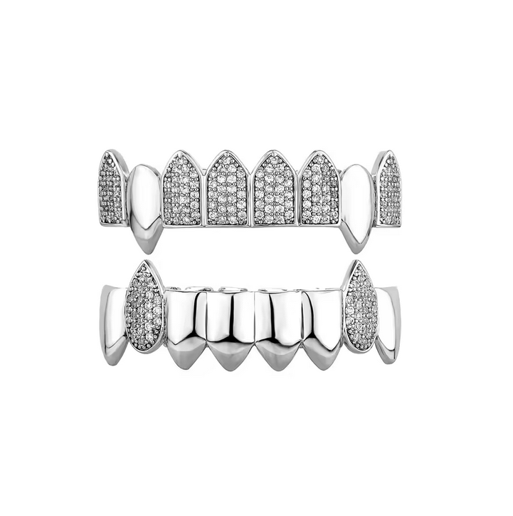 Iced Full Set Fang Grillz