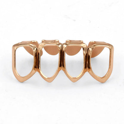 Iced Hollow Tooth Grillz Set