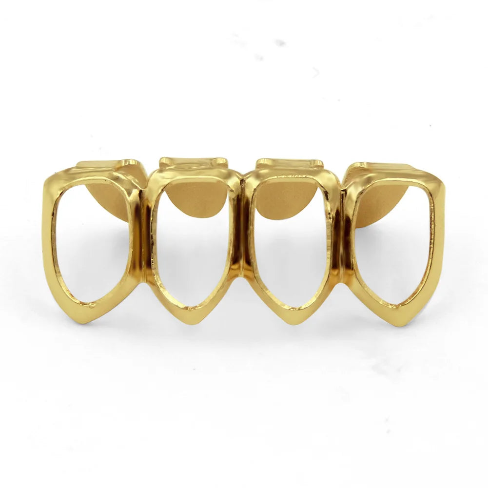 Iced Hollow Tooth Grillz Set