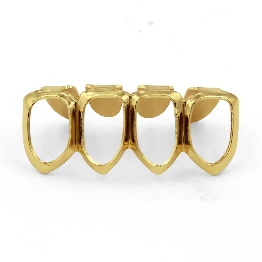 Iced Hollow Tooth Grillz Set