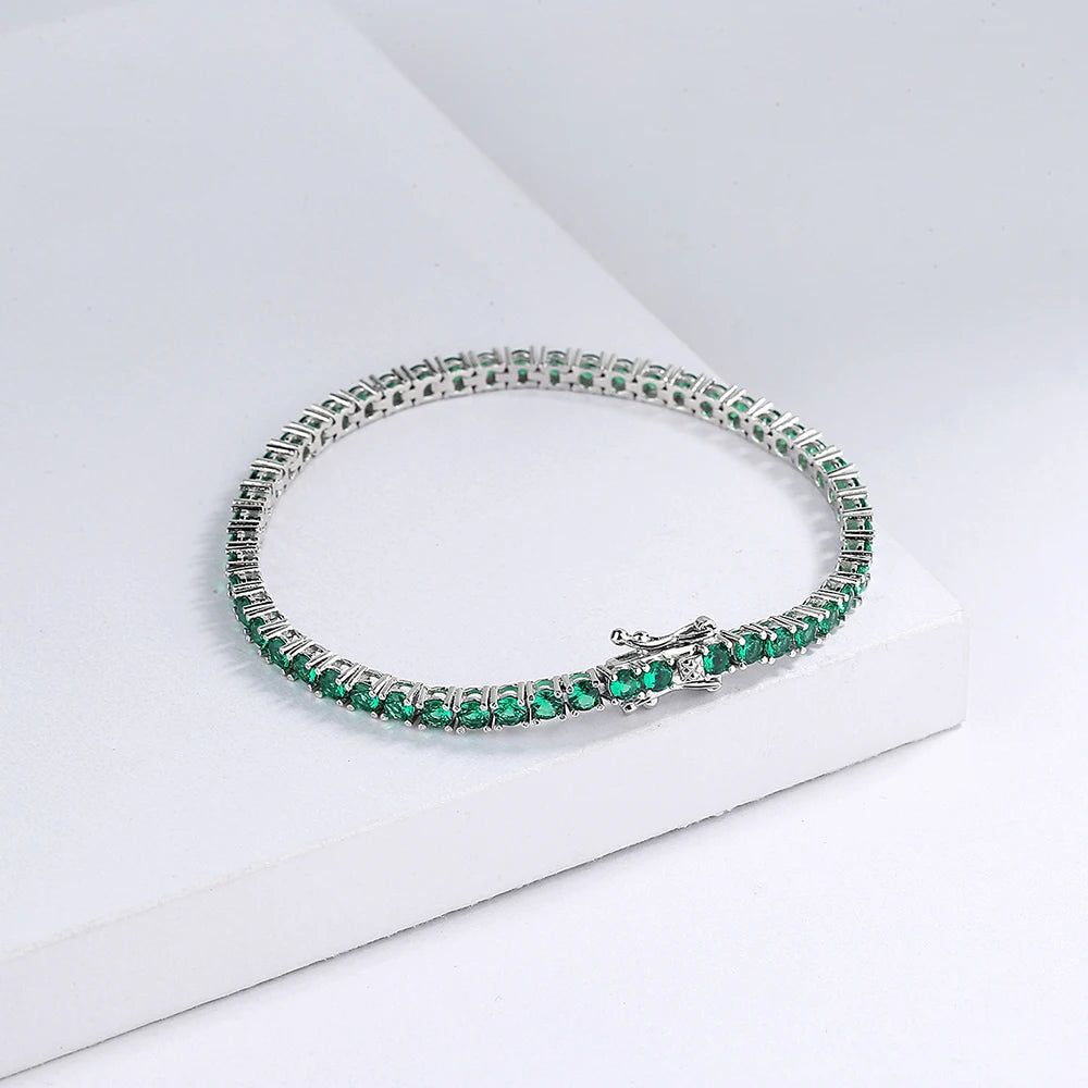 Emerald Pave Tennis Bracelet