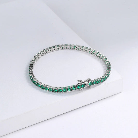 Emerald Pave Tennis Bracelet