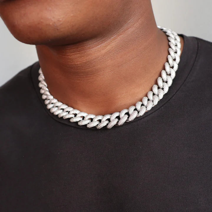 14mm Diamond Miami Cuban Link Chain