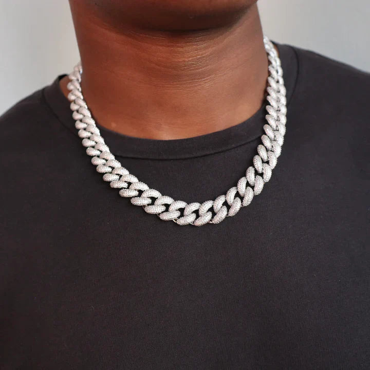 14mm Diamond Miami Cuban Link Chain