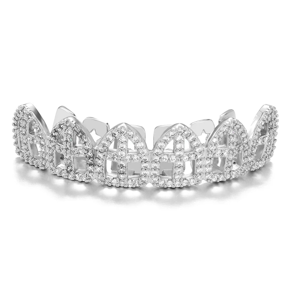 Iced Hollow Cross Grillz