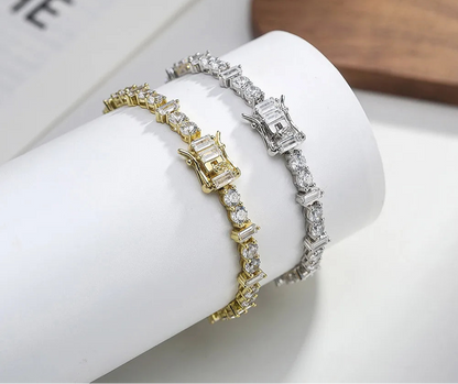 Rectangle Accent Tennis Bracelet