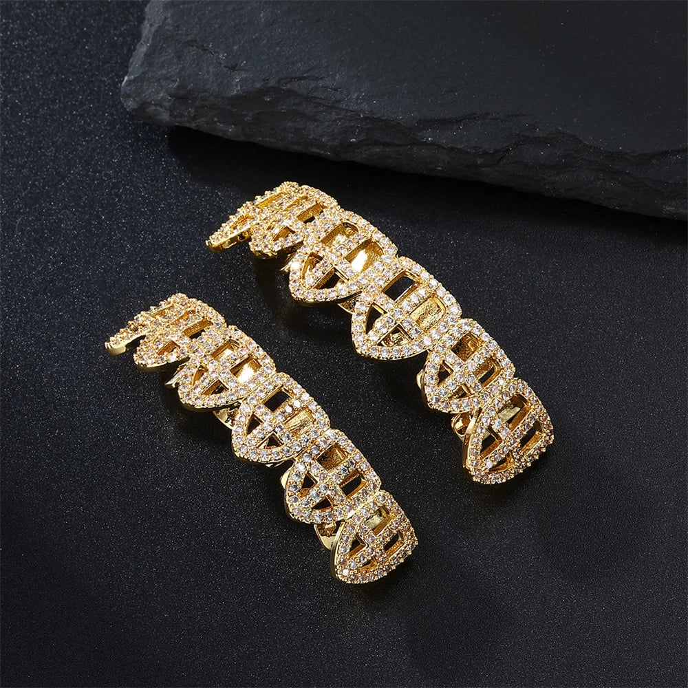 Iced Hollow Cross Grillz