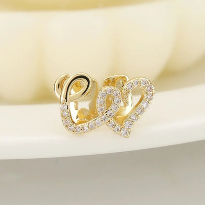Iced Double Heart Tooth Grillz