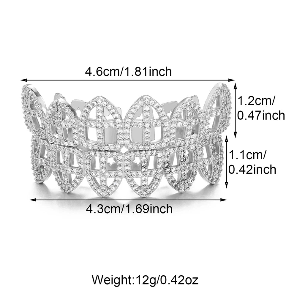 Iced Hollow Cross Grillz