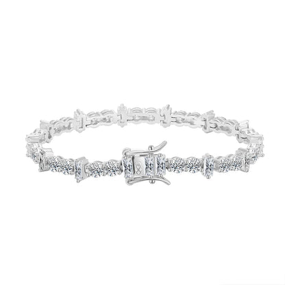 Rectangle Accent Tennis Bracelet