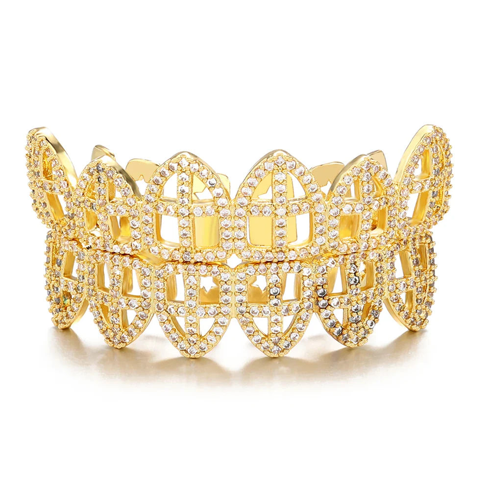 Iced Hollow Cross Grillz