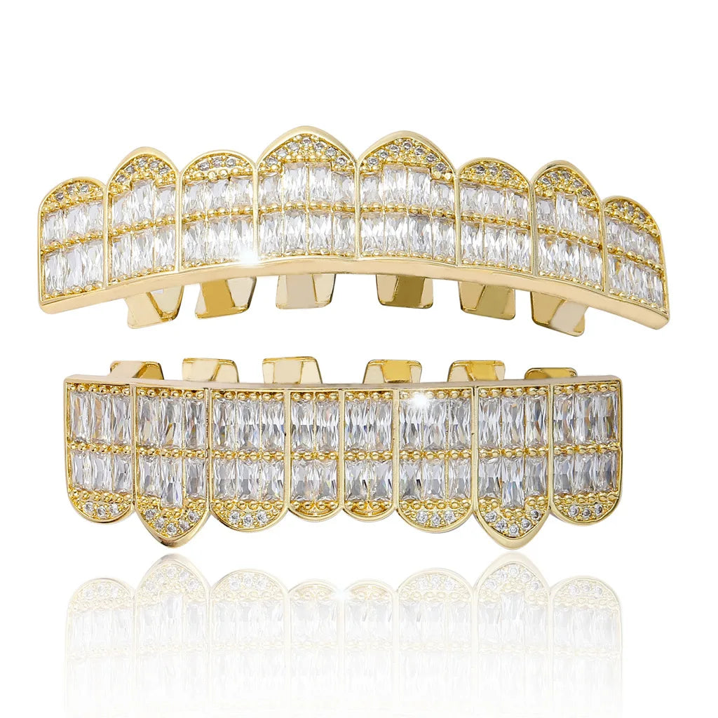 Iced Baguette Grillz Set