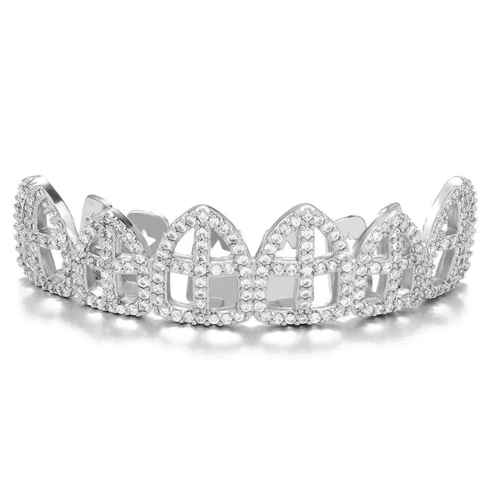 Iced Hollow Cross Grillz