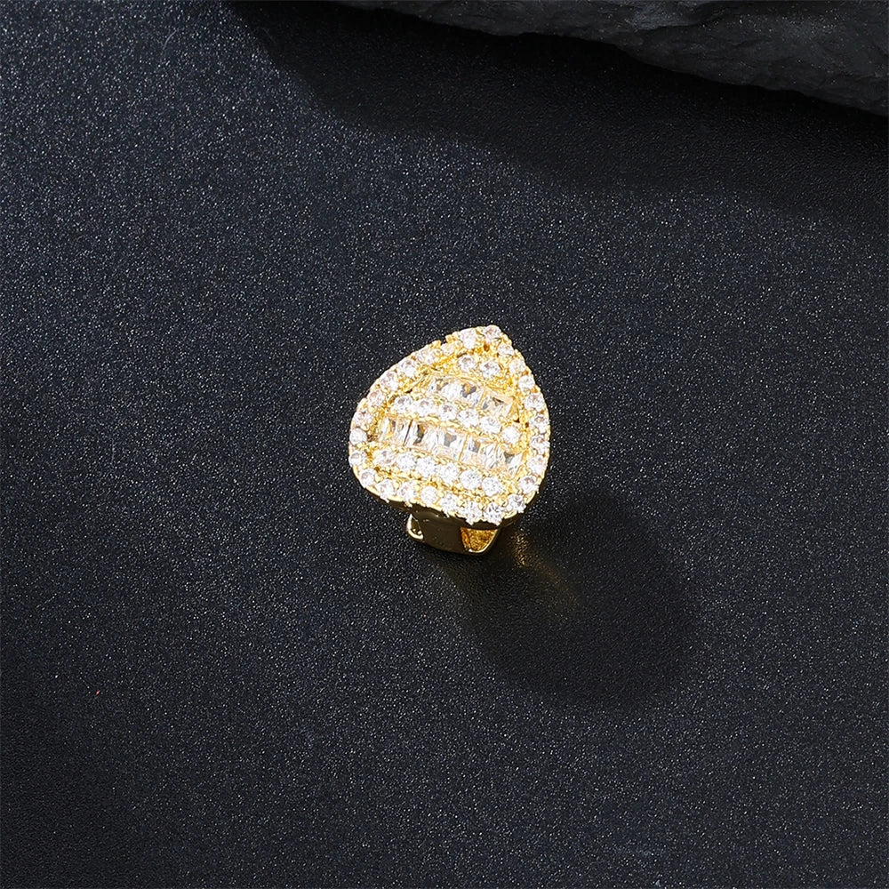 Luxe Iced Heart Tooth Grillz