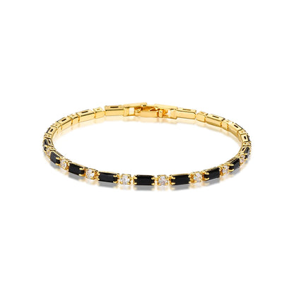 Black Diamond Tennis Bracelet