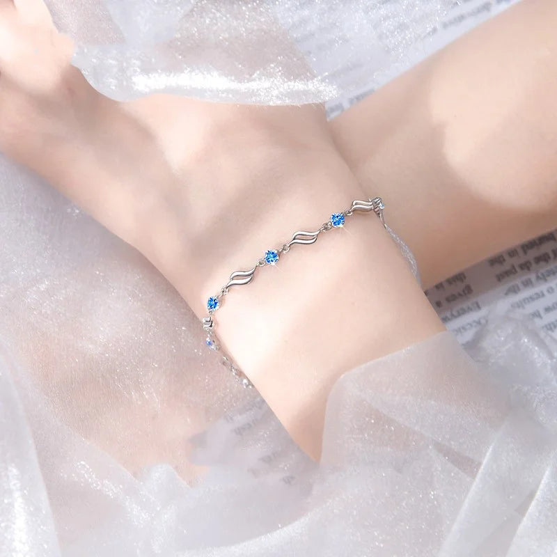 Alexa Blue Diamond Bracelet