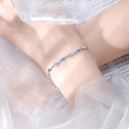 Alexa Blue Diamond Bracelet