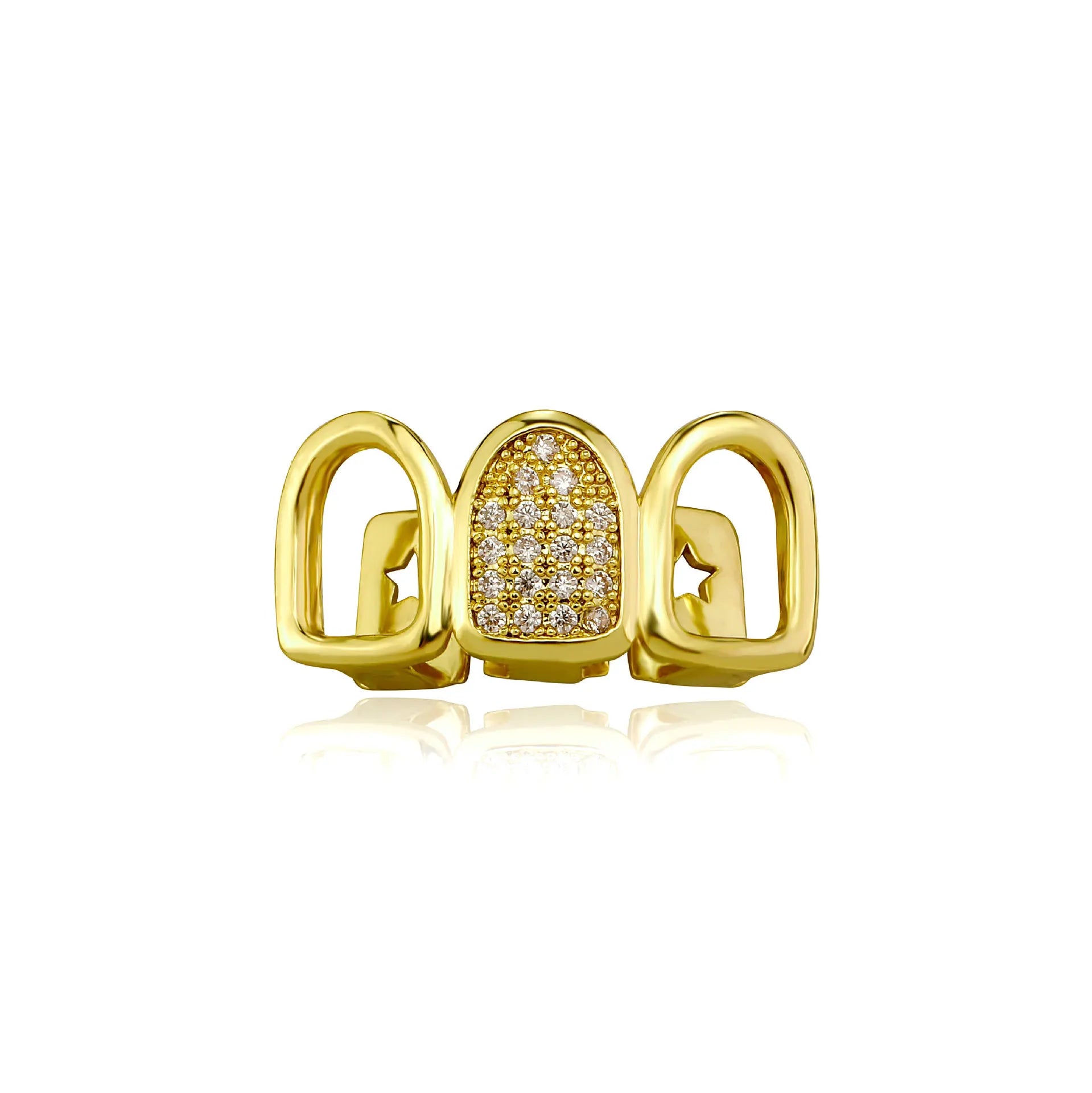 3 Hollow Iced Grillz