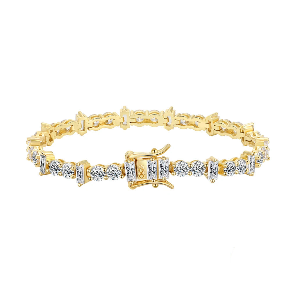 Rectangle Accent Tennis Bracelet