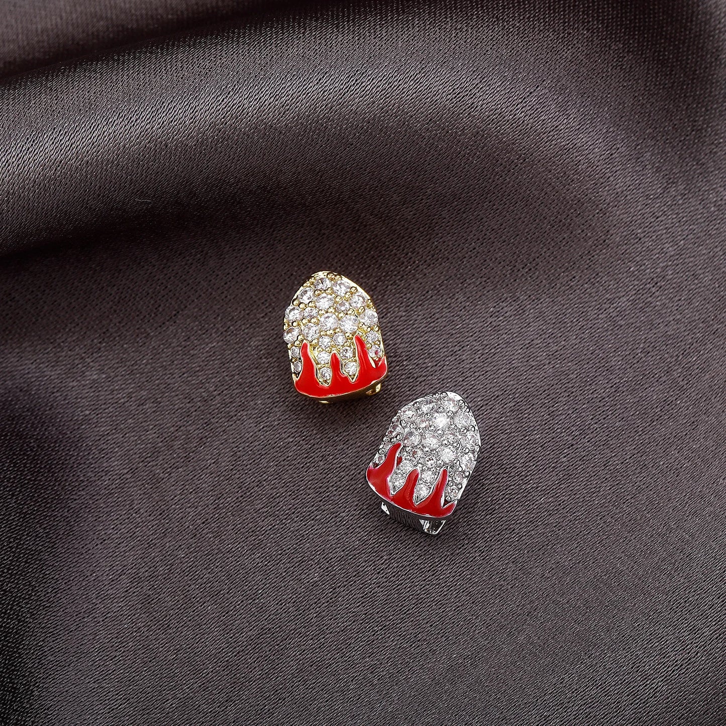 Iced Flame Tooth Grillz