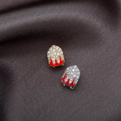 Iced Flame Tooth Grillz