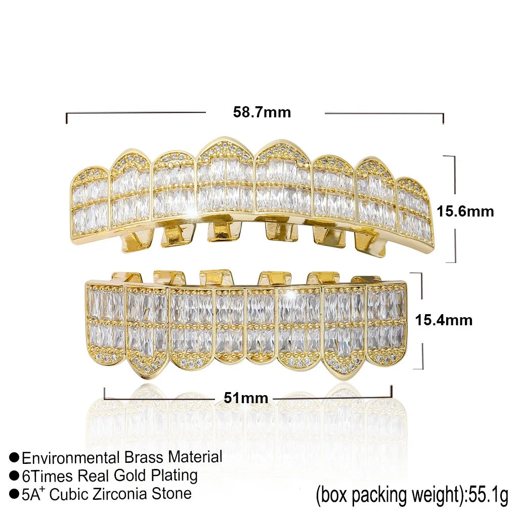Iced Baguette Grillz Set