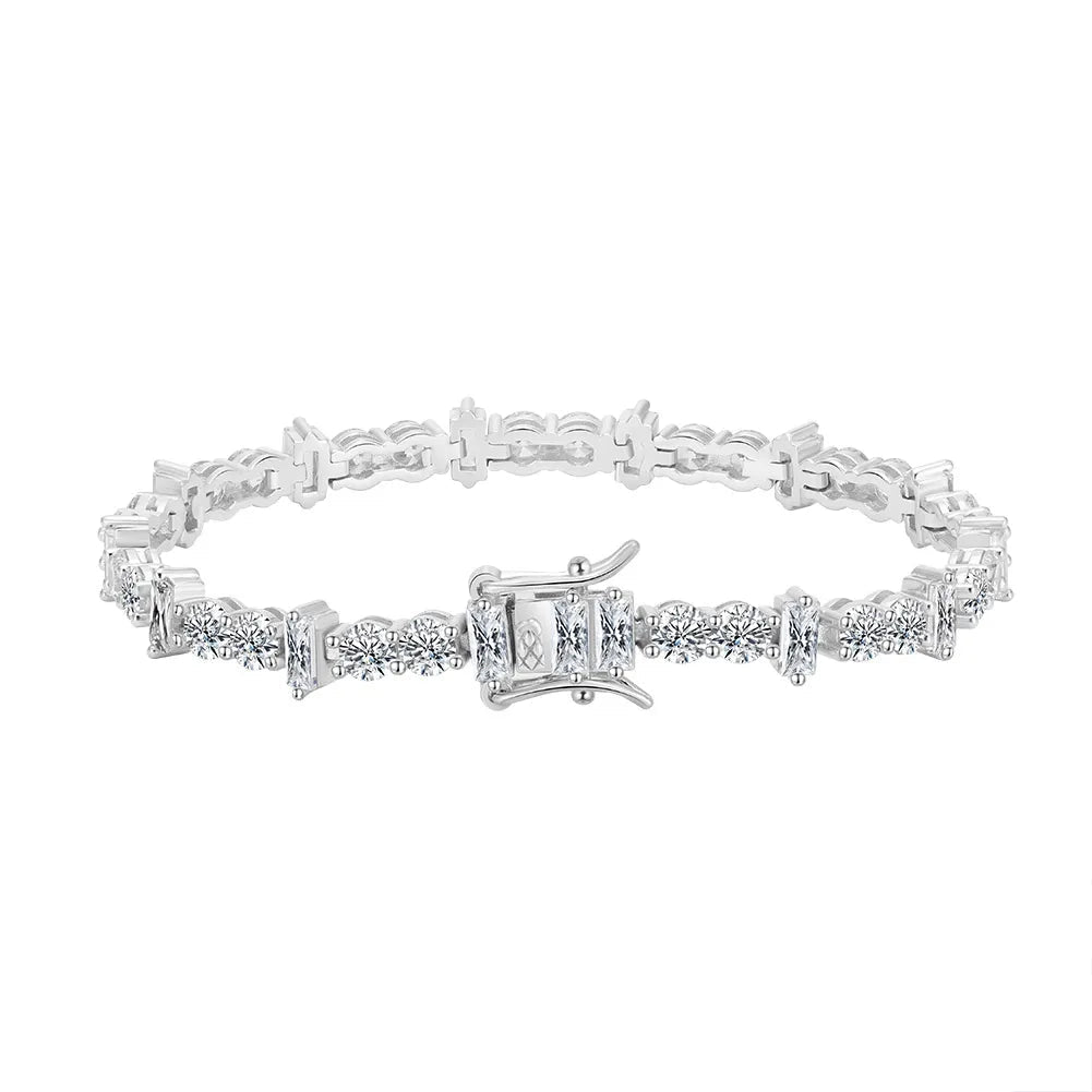 Rectangle Accent Tennis Bracelet