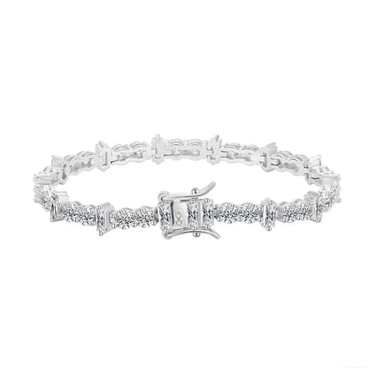 Rectangle Accent Tennis Bracelet