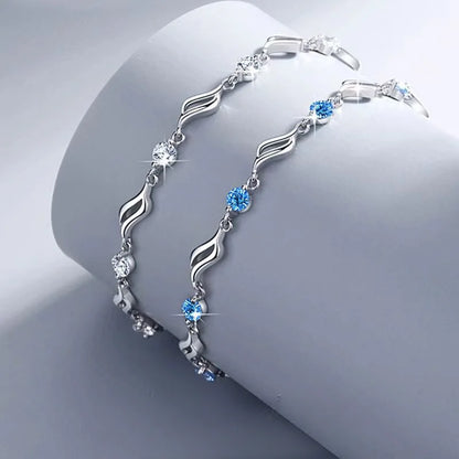 Alexa Blue Diamond Bracelet