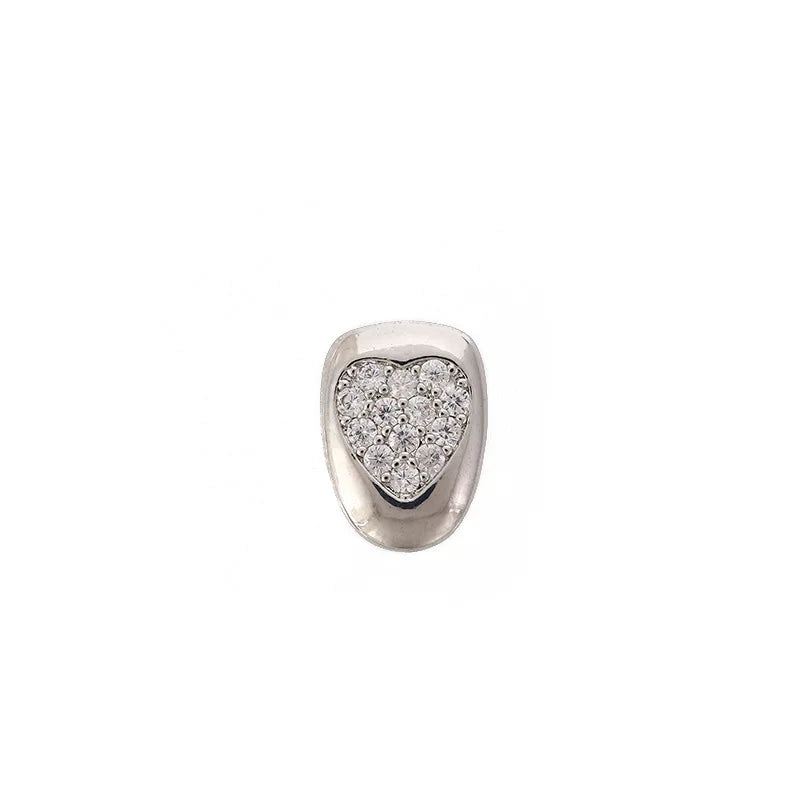Solid Iced Heart Grillz
