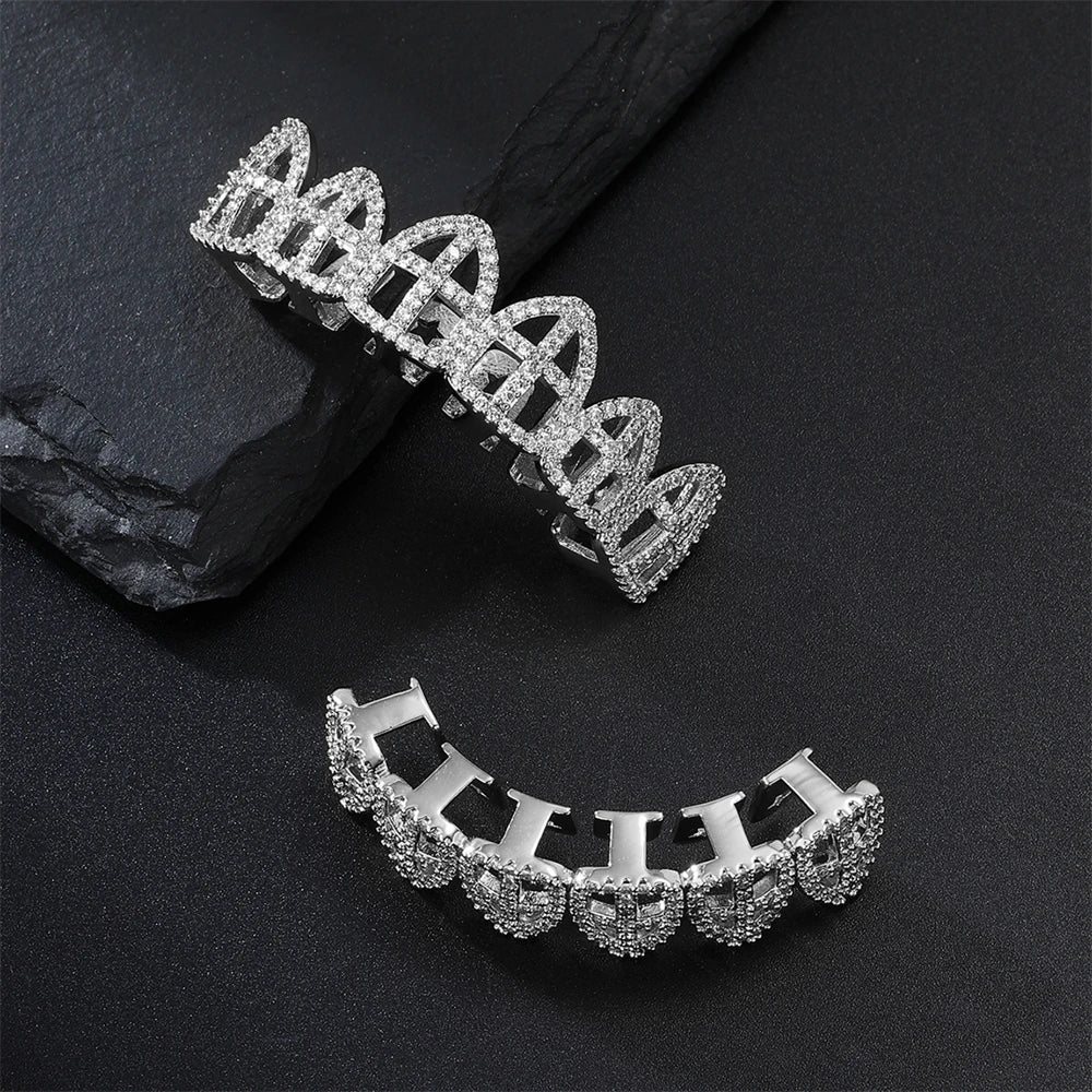 Iced Hollow Cross Grillz