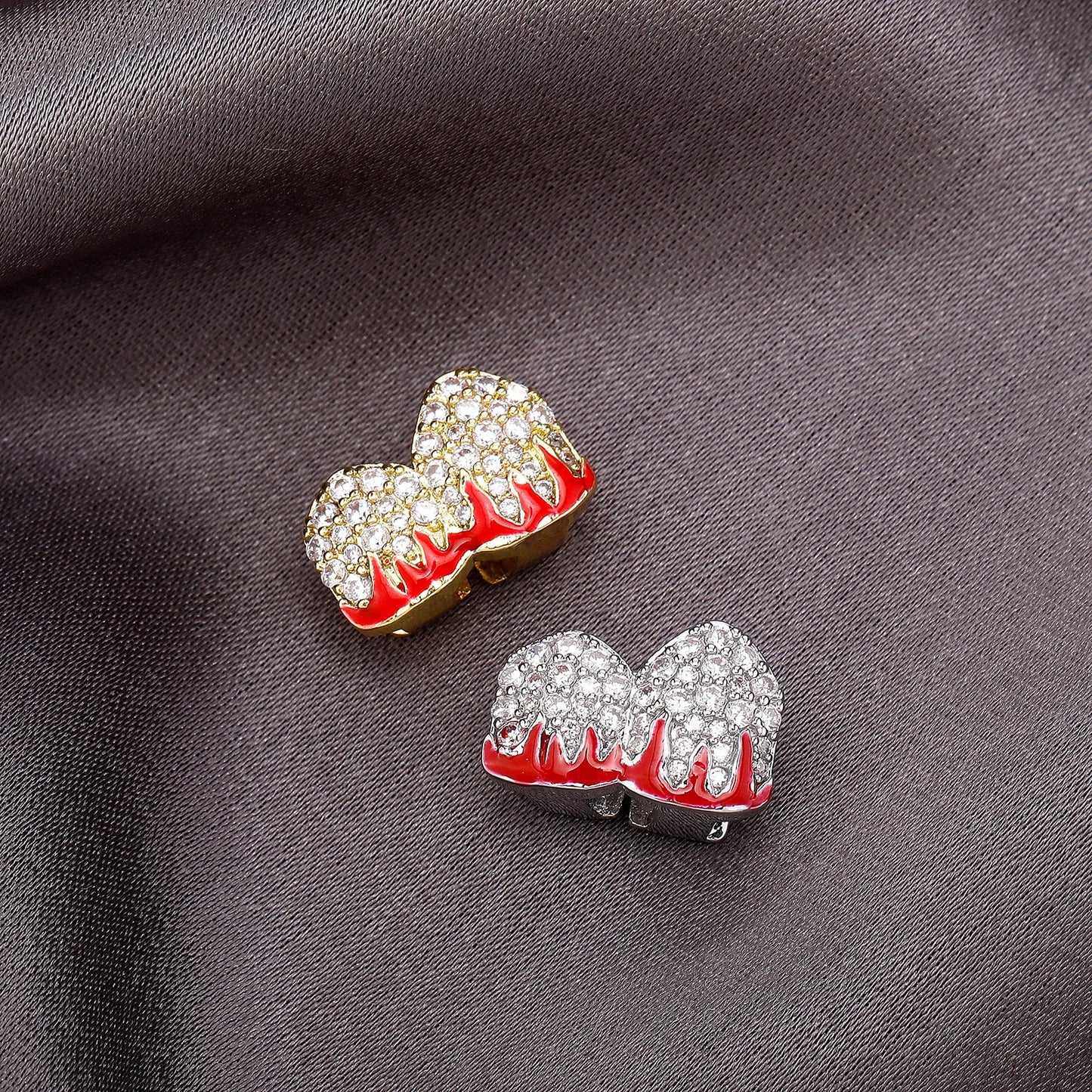 Iced Flame Tooth Grillz
