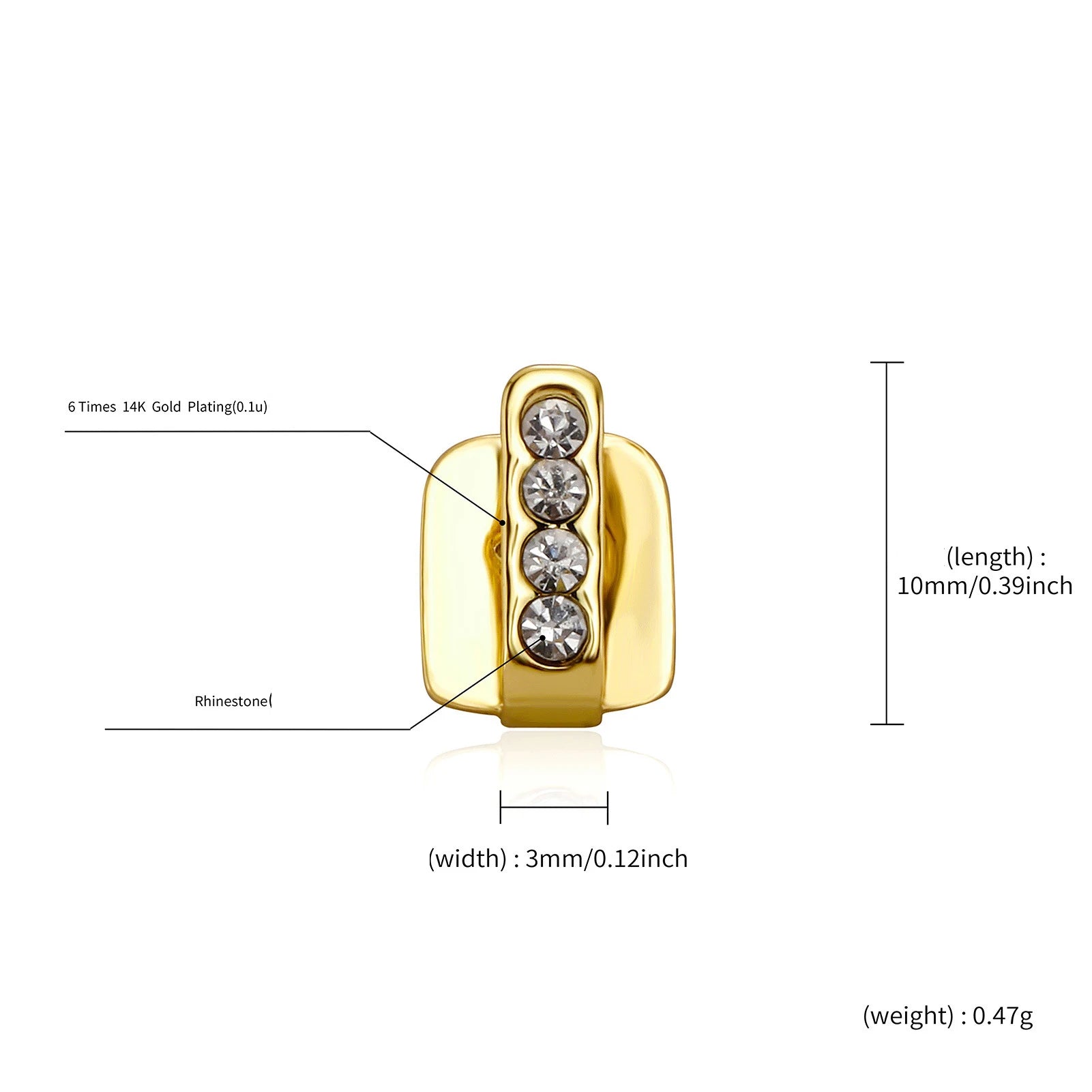 Iced Line Tooth Grillz